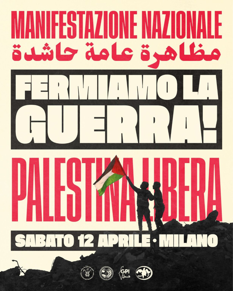 Palestina libera    Milano 12.04.2025