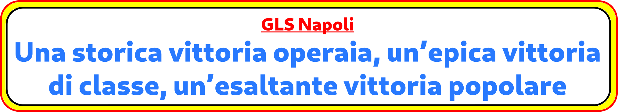 Vittoria alla GLS di Napoli